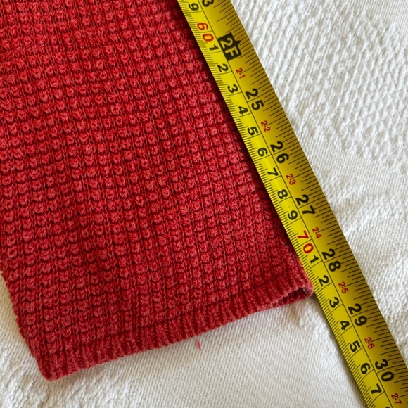 Chico's Size 2 (Large) Coral Duster Cardigan waffle Knit Spring Summer Staple - Picture 8 of 9